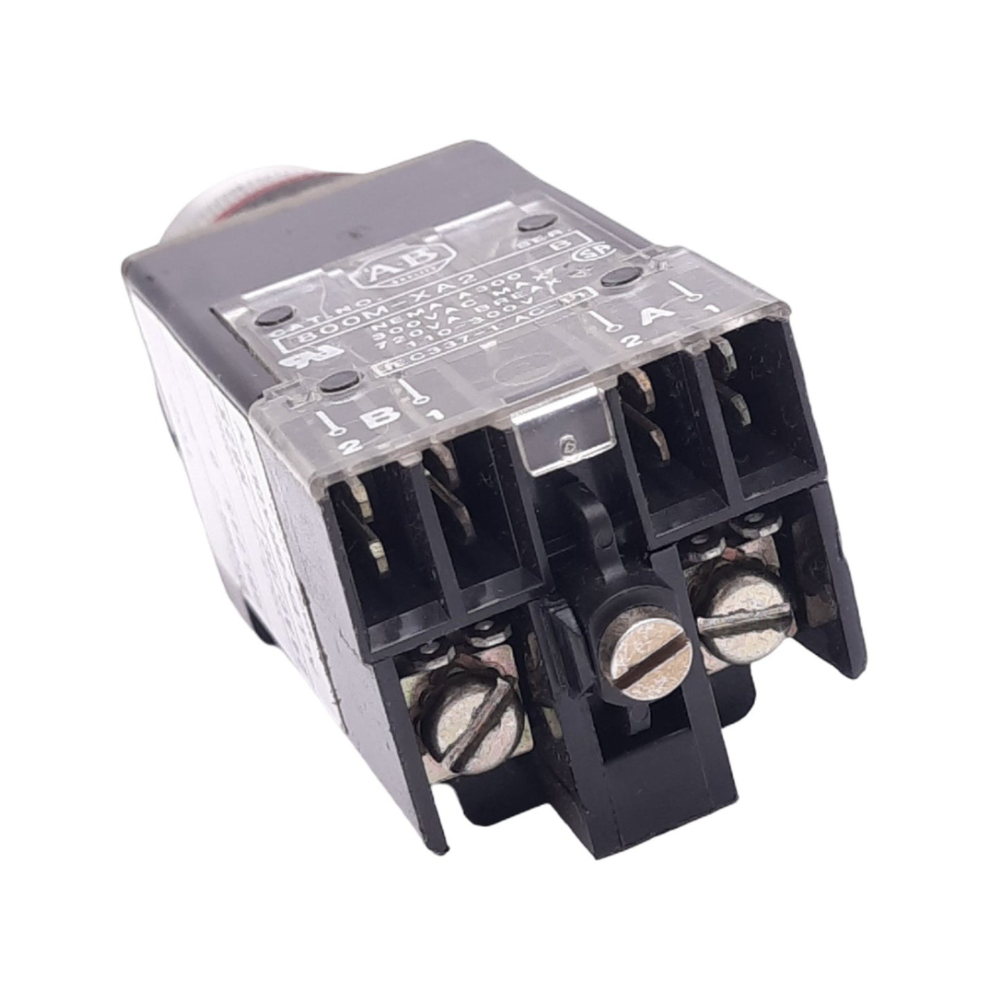 Used Allen Bradley 800MR-QBL24S Green Illuminated Pushbutton, 22mm, 2NO, 300V 10A Max