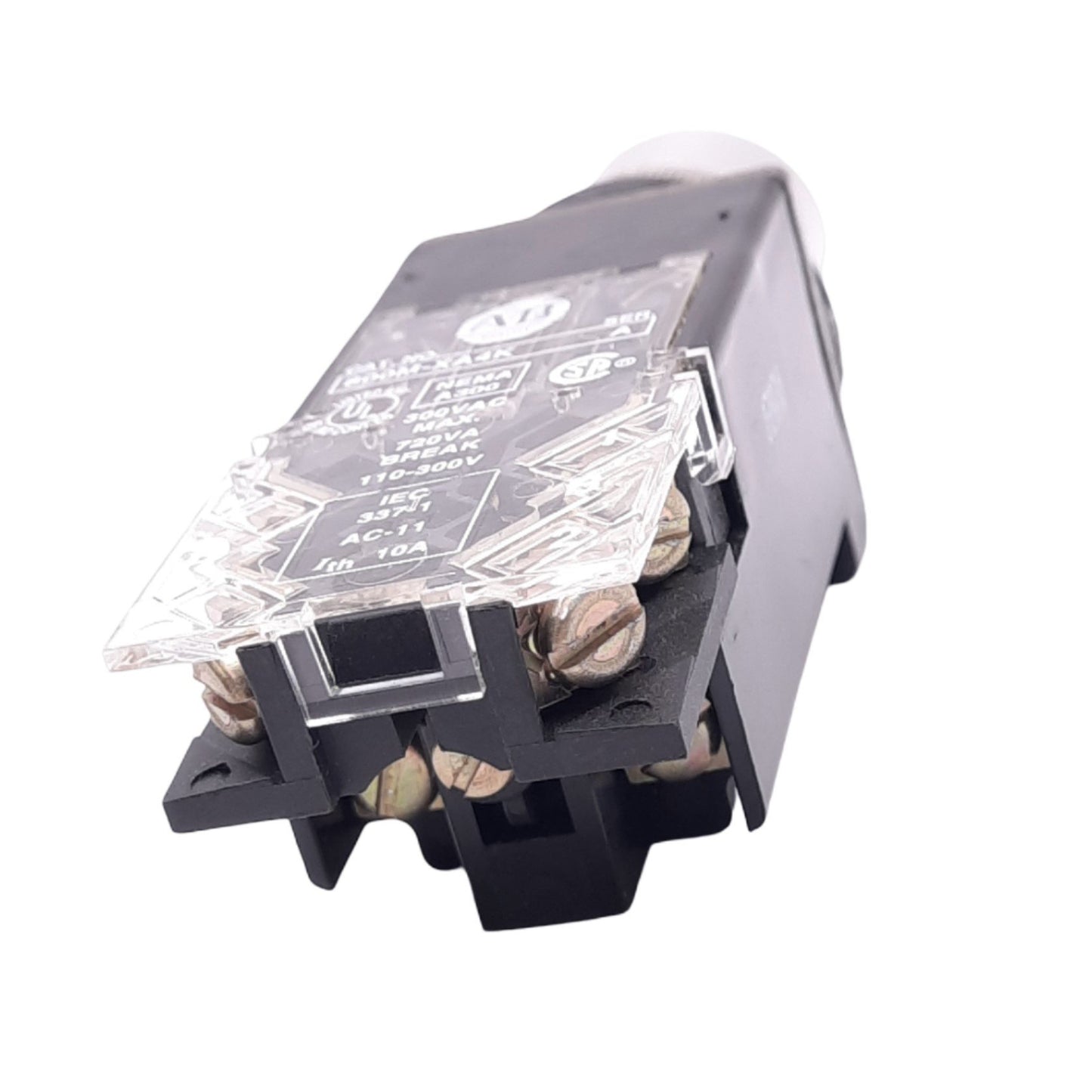 Used Allen Bradley 800MR-QBL24S Red Illuminated Pushbutton, 22mm, 2NC, 300V 10A Max