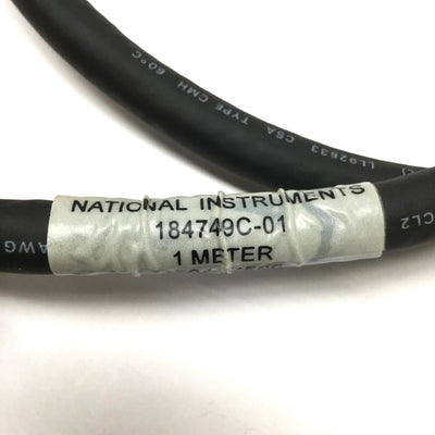 Used National Instruments 184749C-01 Shielded Multifunction 68-Pin SCSI DAQ Cable, 1m