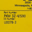 New Turck PKW 3Z-4/S90 Cordest, 3-Pin M8 90° Female Picofast to Leads, 4A 125VAC, 4m