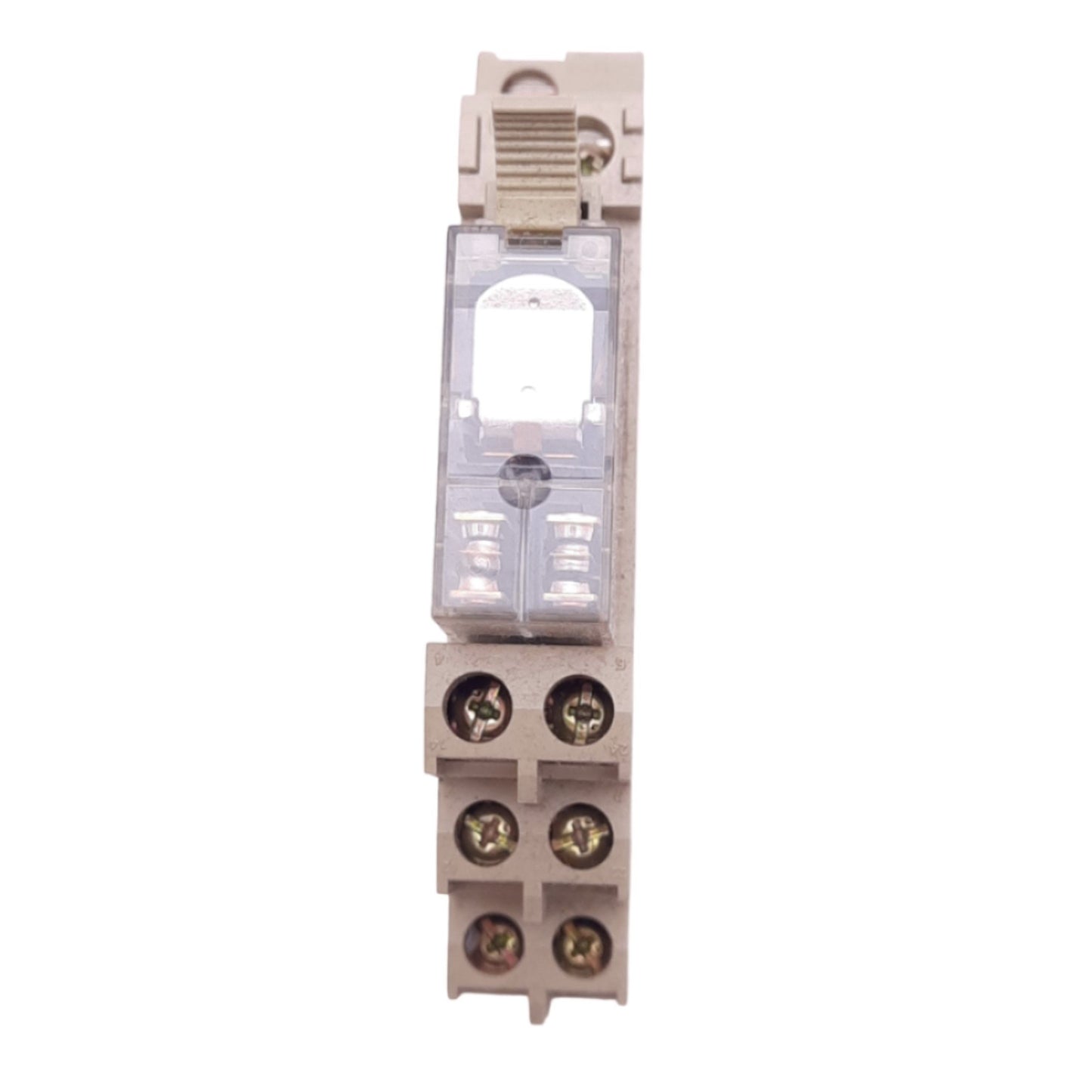 Used Omron G2R-2-SND Relay, DPDT, 8-Pin, 250VAC/30VDC, DIN Rail Socket, 24VDC Coil