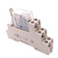 Used Omron G2R-2-SND Relay, DPDT, 8-Pin, 250VAC/30VDC, DIN Rail Socket, 24VDC Coil