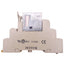 Used Omron G2R-2-SND Relay, DPDT, 8-Pin, 250VAC/30VDC, DIN Rail Socket, 24VDC Coil