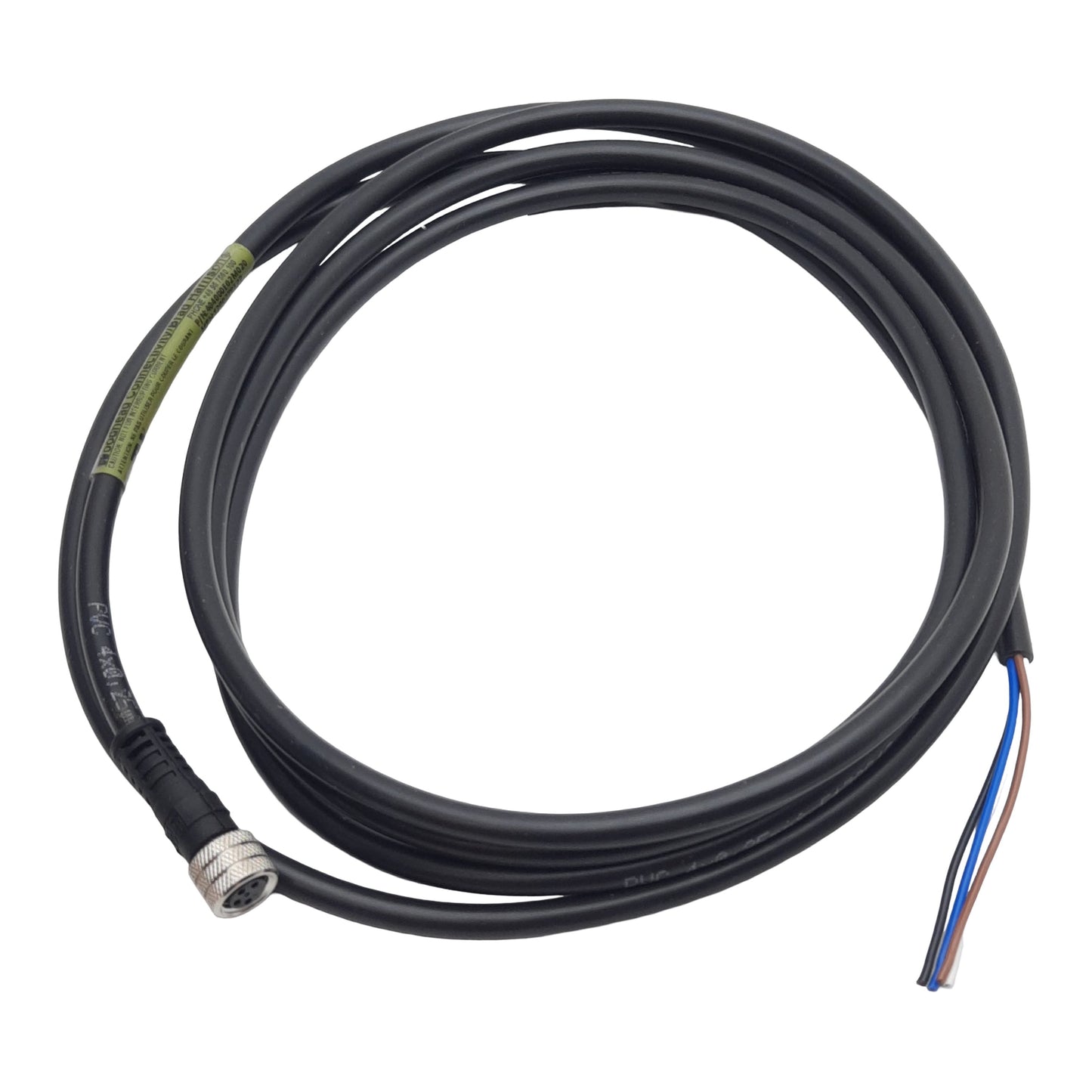 New Woodhead 1200270127 Cordset, 4-Pin M8 Female Straight to Flying Leads, 2m