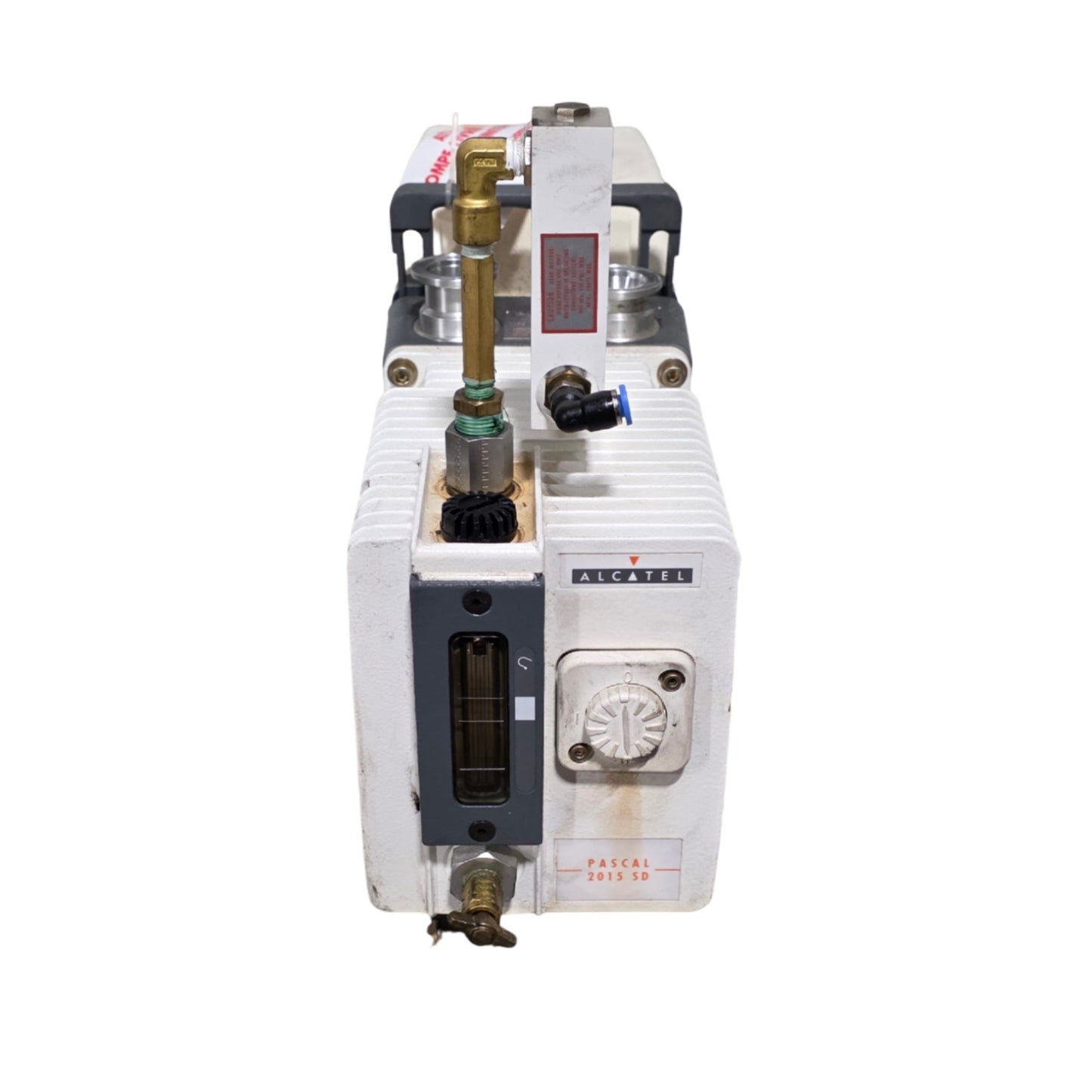 Used Alcatel Pascal 2015 SD Dual Stage Rotary Vane Vacuum Pump 10.6CFM 100/240VAC 1Ph