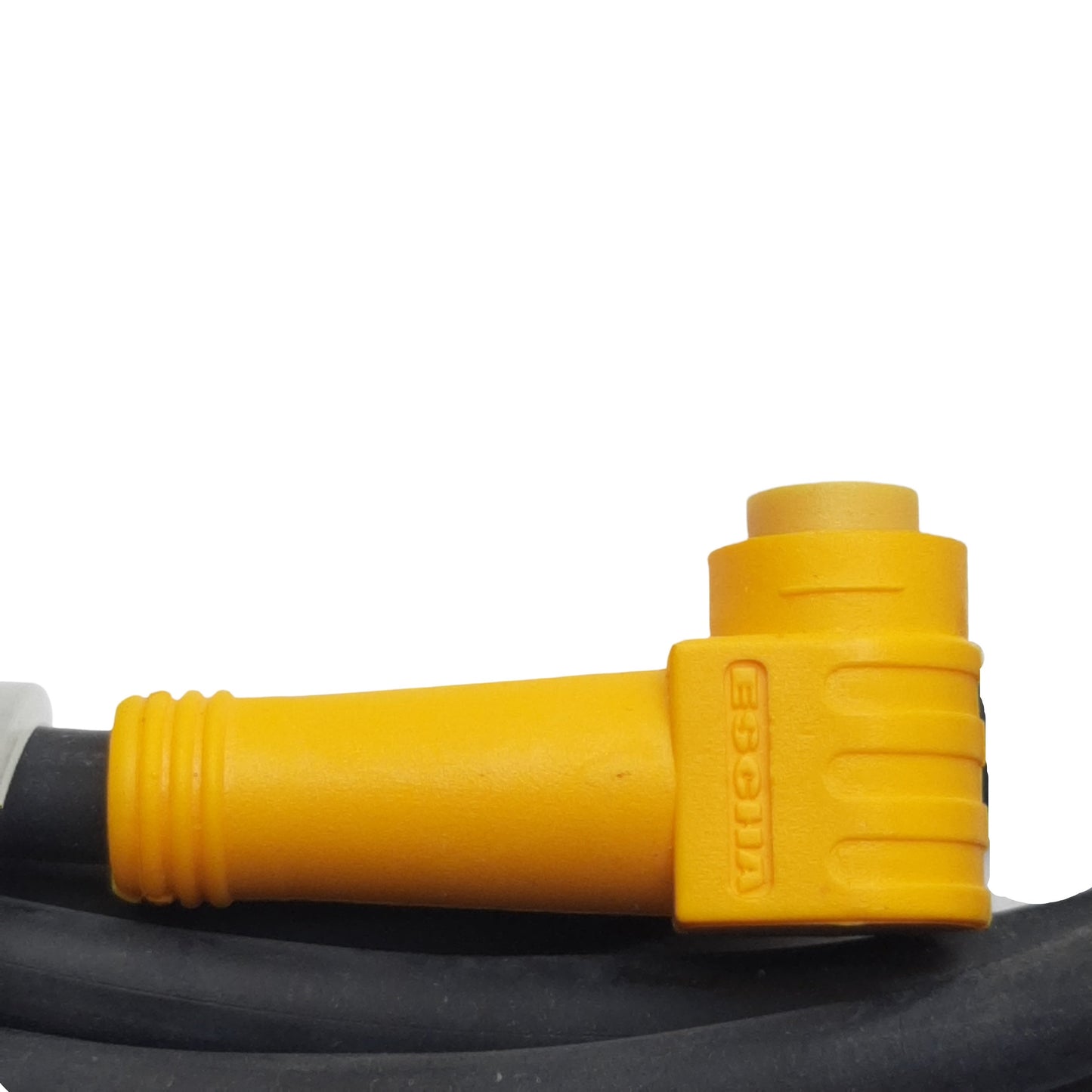 Used Banner 27491 PKW3-2 Cordset, 3-Pin M8 90° Female to Flying Leads, 2A 125VAC, 2m