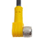 Used Turck U2-05358 Cordset, 4P M8 90° Female to 4P M8 90° Female, 2A 125VAC, 0.3m