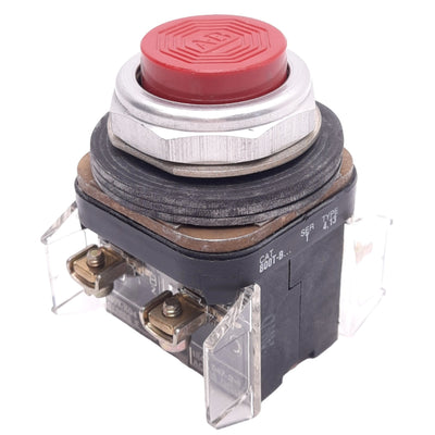 Used Allen Bradley 800T-B6D4 Red Momentary Pushbutton, 30mm, 2NCLB, 600V 10A Max