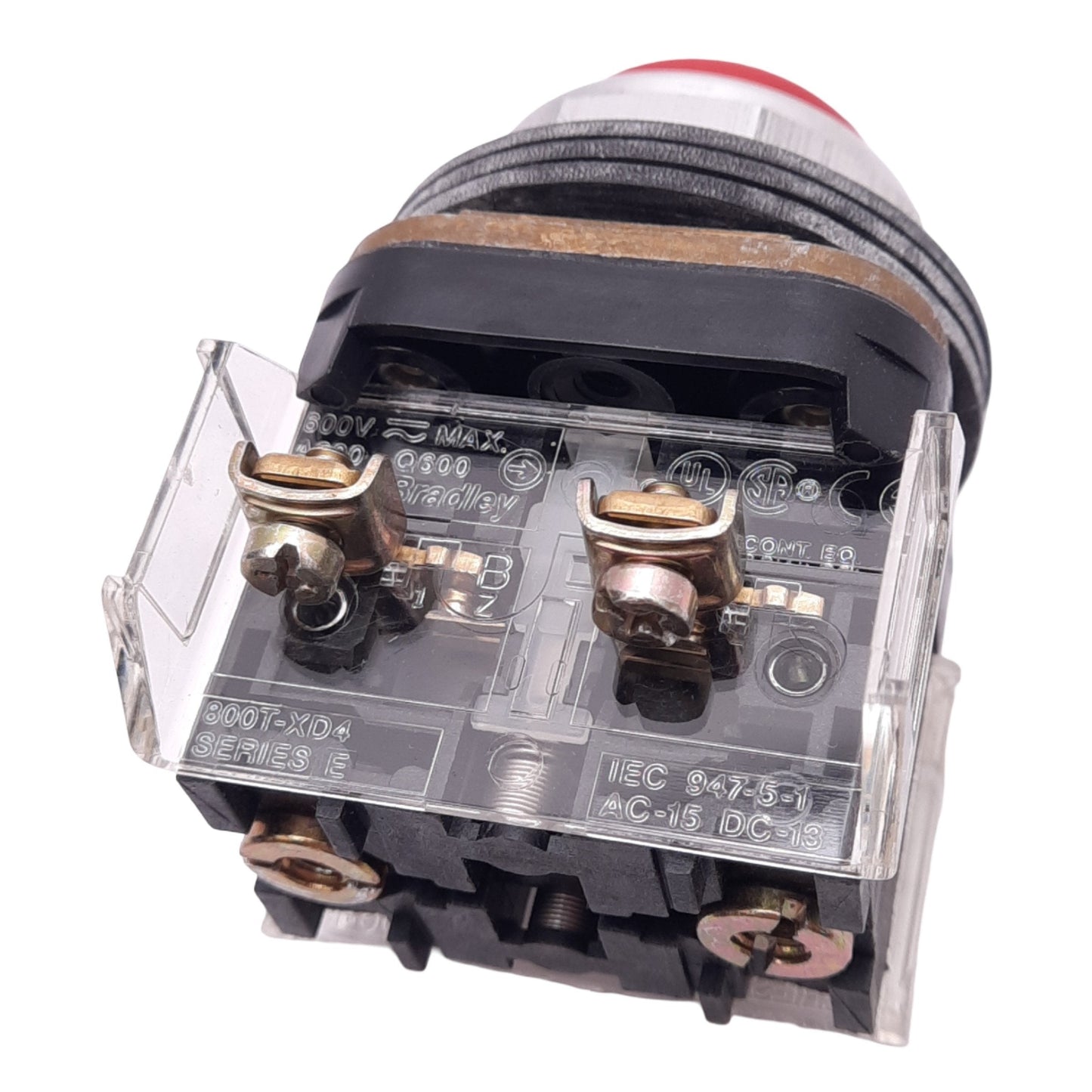 Used Allen Bradley 800T-B6D4 Red Momentary Pushbutton, 30mm, 2NCLB, 600V 10A Max