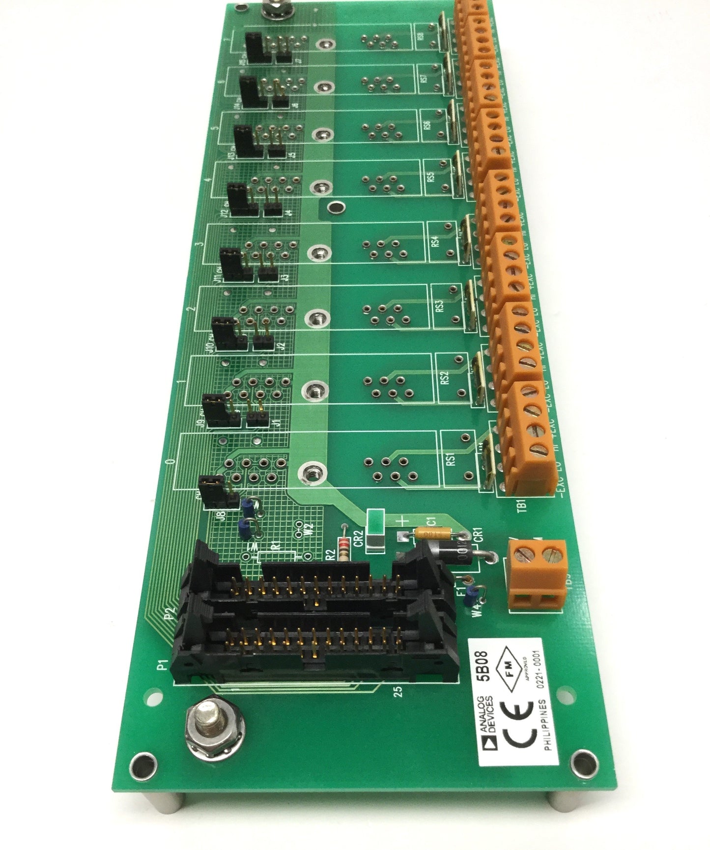 Used Analog Devices 5B08 Multiplexed I/O Module Backplane, 8-Channel, CJC Sensors