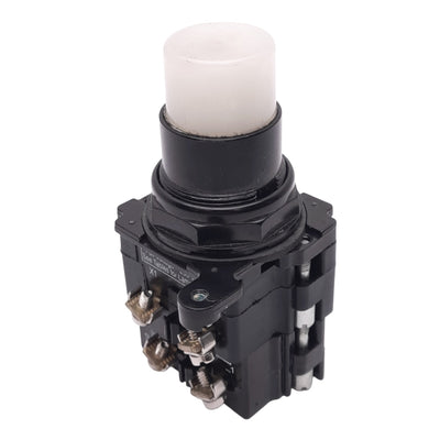Used Eaton 10250T White Illuminated Pushbutton, ø30.5mm, 1NO 1NC, 600VAC/250VDC Max