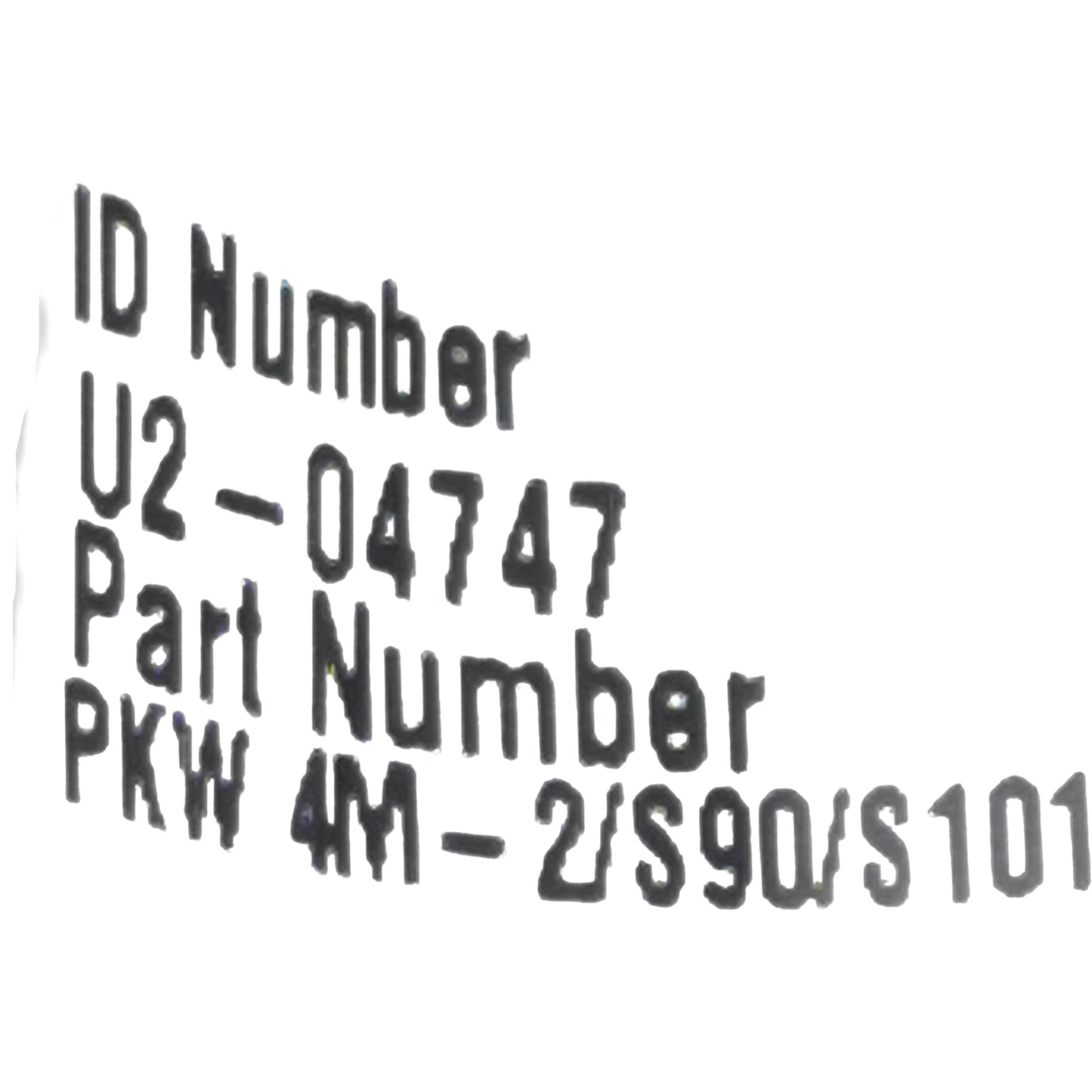 New Turck U2-04747 Cordset, 4-Pin M8 90° Female to Flying Leads, 2A 125VAC, 2m