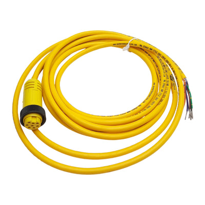New Banner QDS-815C Cordset 8-Pin 1in Mini B Female to Leads 9A 250VAC/300VDC, 4.57m
