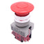 Used IDEC AYW401-R Red Push/Pull E-Stop Button, 22mm, 1 N.C., 600VAC 10A Max