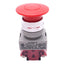 Used IDEC AYW401-R Red Push/Pull E-Stop Button, 22mm, 1 N.C., 600VAC 10A Max