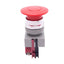 Used IDEC AYW401-R Red Push/Pull E-Stop Button, 22mm, 1 N.C., 600VAC 10A Max