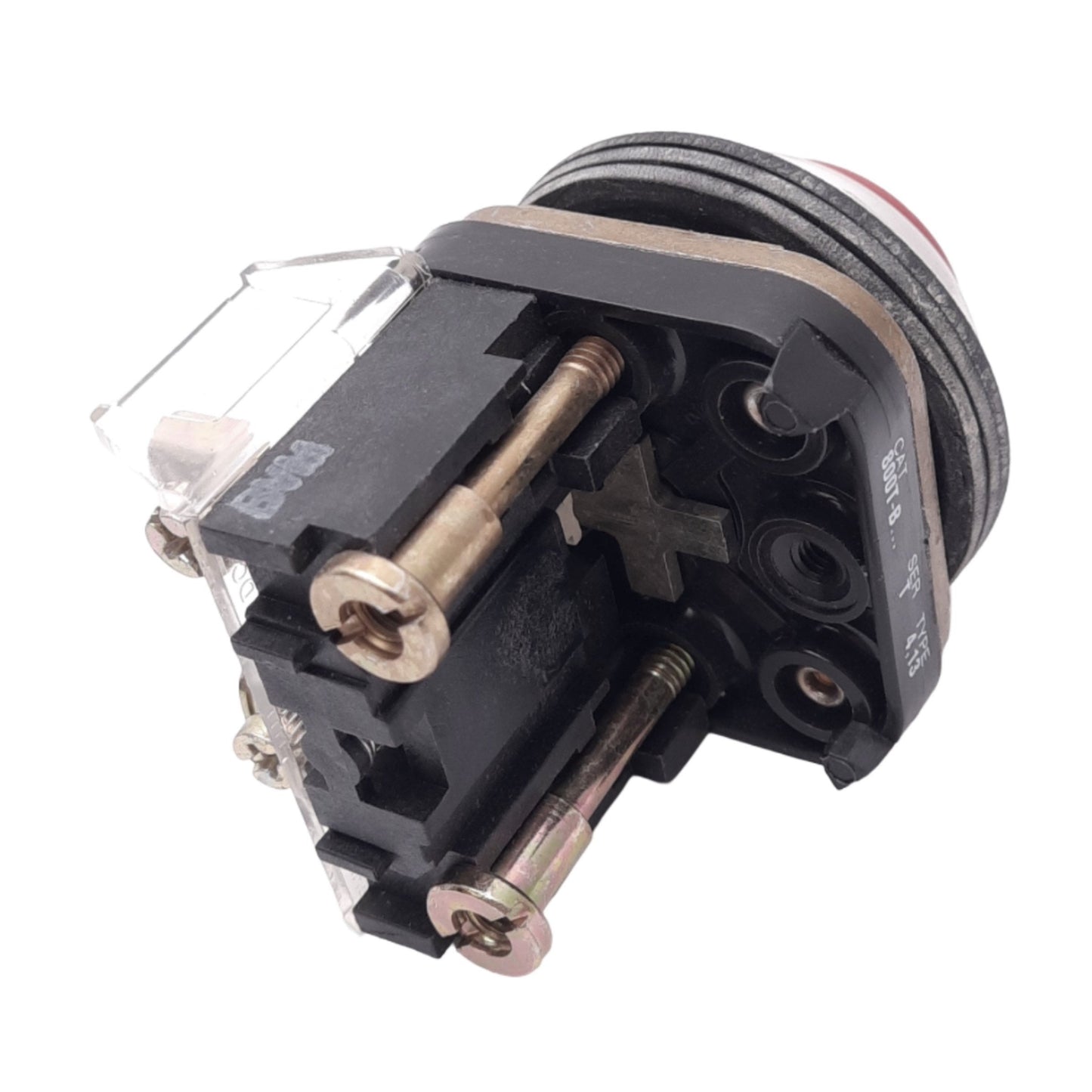 Used Allen Bradley 800T-B6A Red Momentary Pushbutton, ø30mm, 1NO 1NC, 600V 10A Max