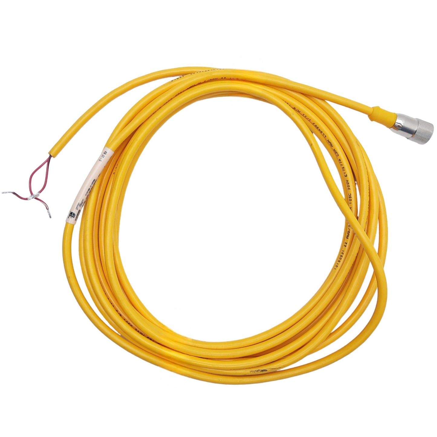 Used Turck KB 3T-5 U2413-2 MicroFast Cordset 3-Pin Female 1/2"-20UNF Single End, 5m