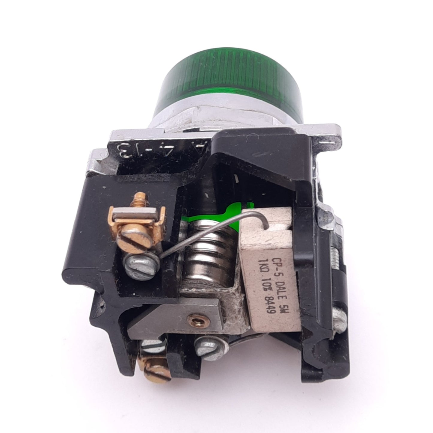 Used Eaton 10250T181NC2N Green Indicator Pilot Light, ø30.5mm, 120VAC, *Open Block