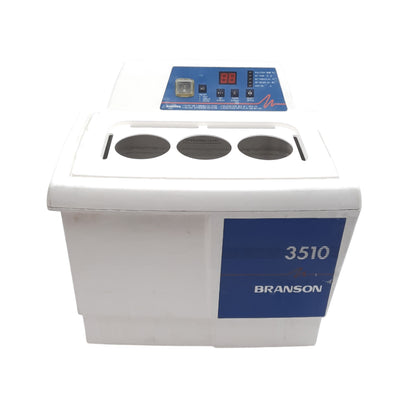 Used Branson 3510R-DTH Ultrasonic Bath Cleaner, 1.5gal, Ambient to 69°C, 117VAC *Lid*