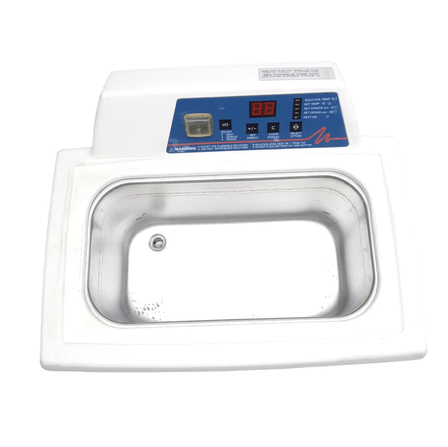 Used Branson 3510R-DTH Ultrasonic Bath Cleaner, 1.5gal, Ambient to 69°C, 117VAC *Lid*