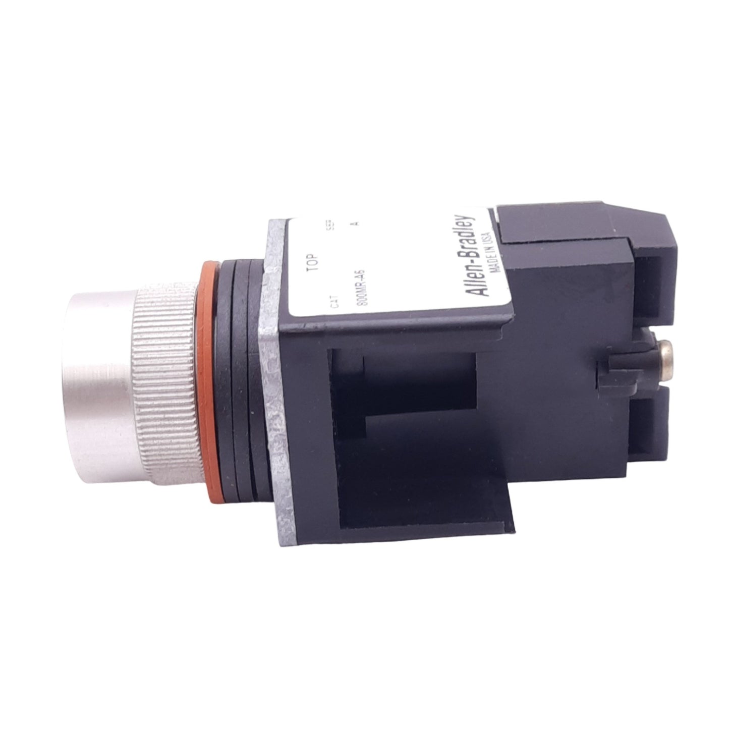 Used Allen Bradley 800MR-A6 Red Pushbutton, 22mm, 1 N.C. 800M-XD2S Contact, 300VAC