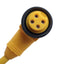Used Turck WK 40-4M MiniFast Cable 4-Pin Female Right-Angle 7/8"-16UN 600V AC, 4m