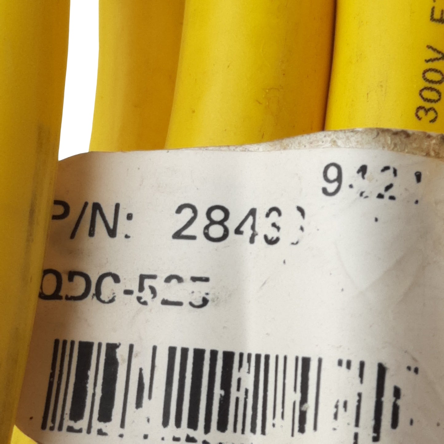 Used Banner QDC-525 Cordset, 5-Pin 7/8in Mini Female to Flying Leads, 2A 75VAC/DC, 4m