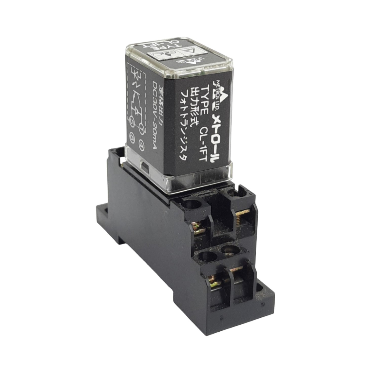 Used Metrol LTD CL-1FT Interface Relay, Photo Coupler Output, 30VDC 20mA, 24VDC Coil