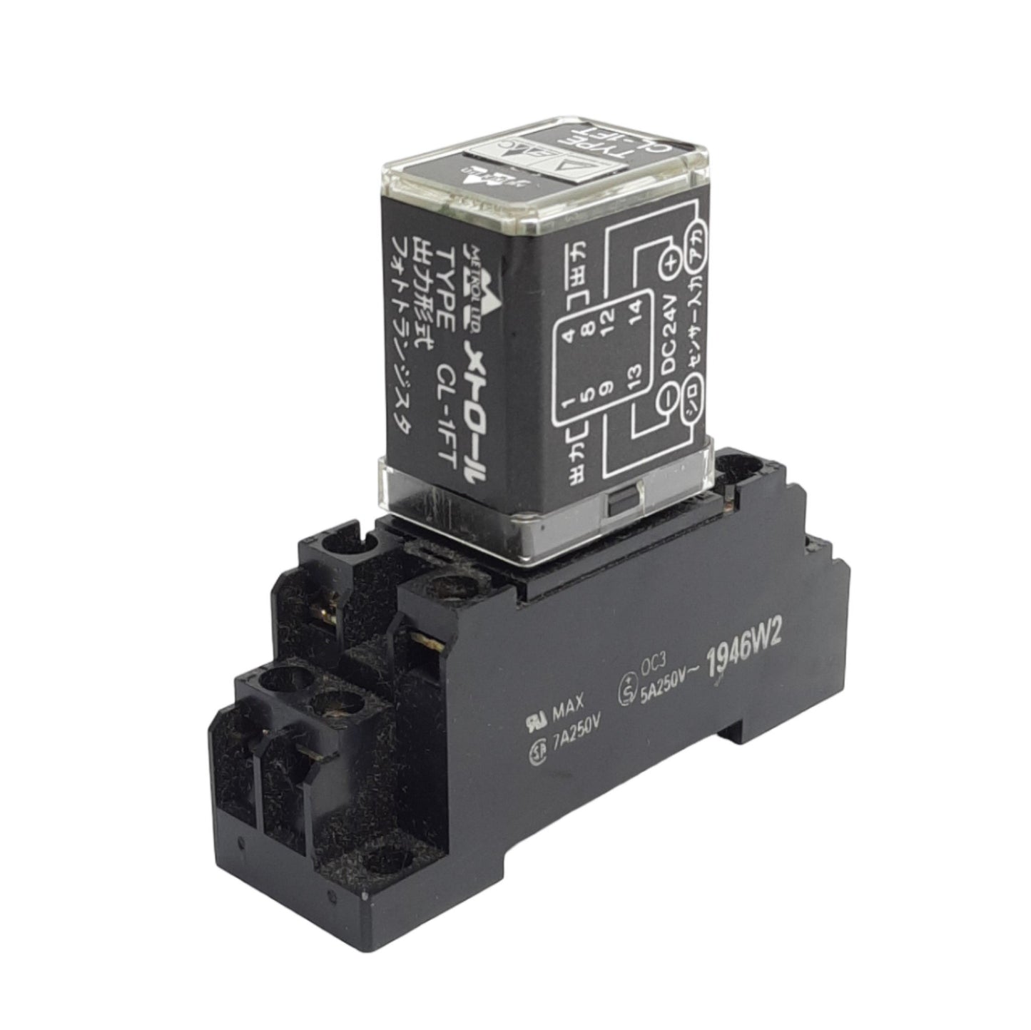 Used Metrol LTD CL-1FT Interface Relay, Photo Coupler Output, 30VDC 20mA, 24VDC Coil