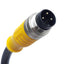 New – Open box Turck BSM 34-198 U10778 PowerFast Cordset 3-Pin M16 Male 600V AC/DC 15A, 0.5m