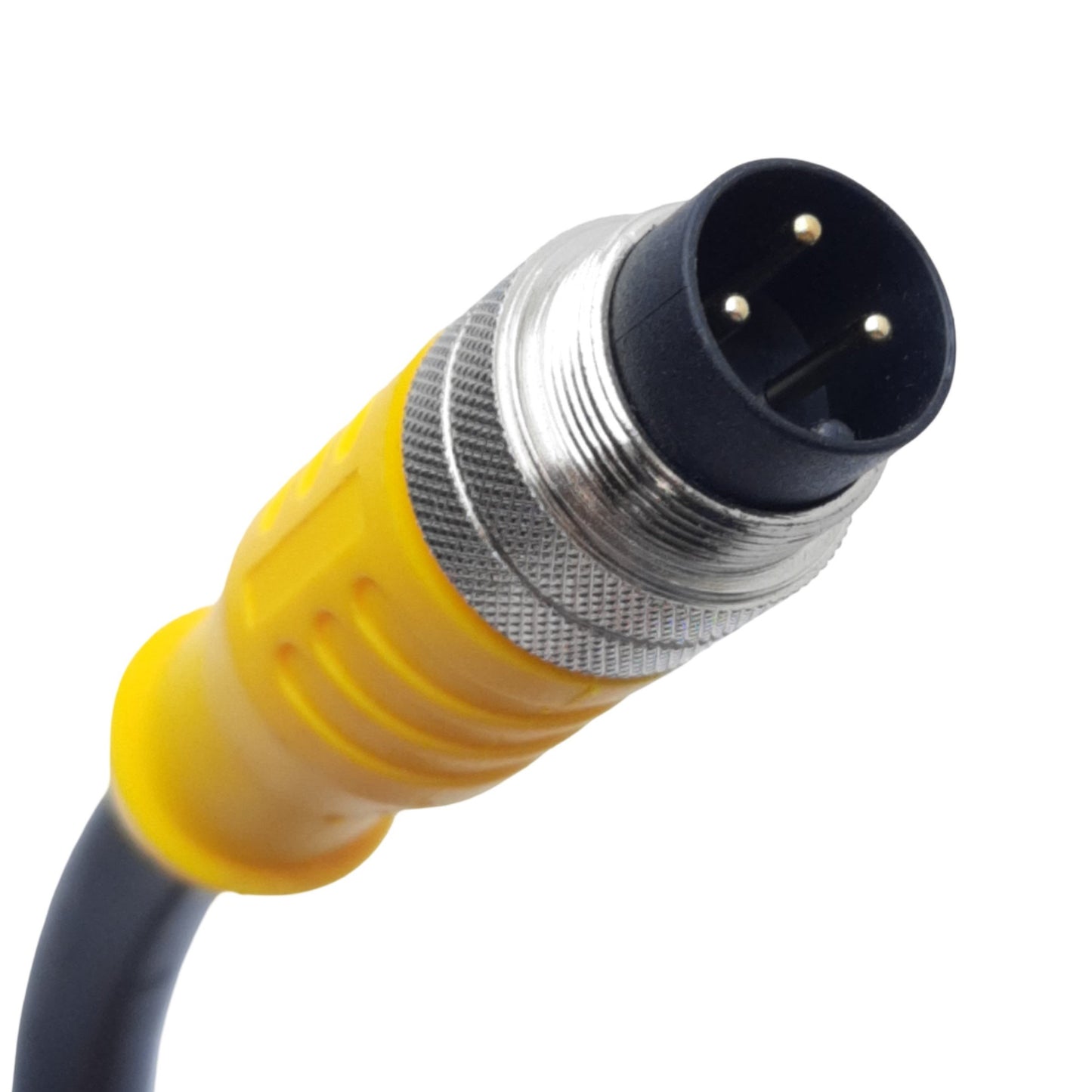 New – Open box Turck BSM 34-198 U10778 PowerFast Cordset 3-Pin M16 Male 600V AC/DC 15A, 0.5m