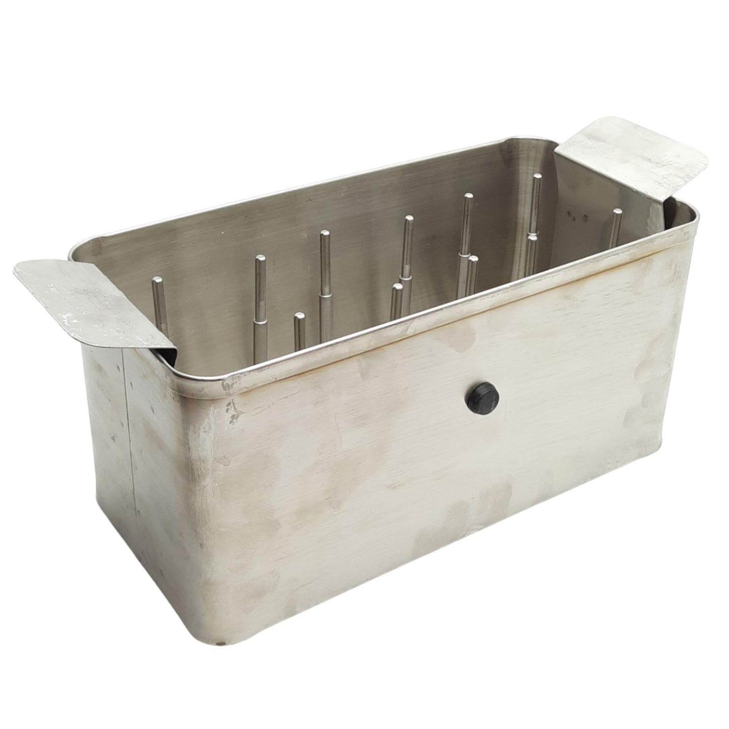 Used Stainless Steel Ultrasonic Basket With Tube Holders, Fits 1.5gal Branson