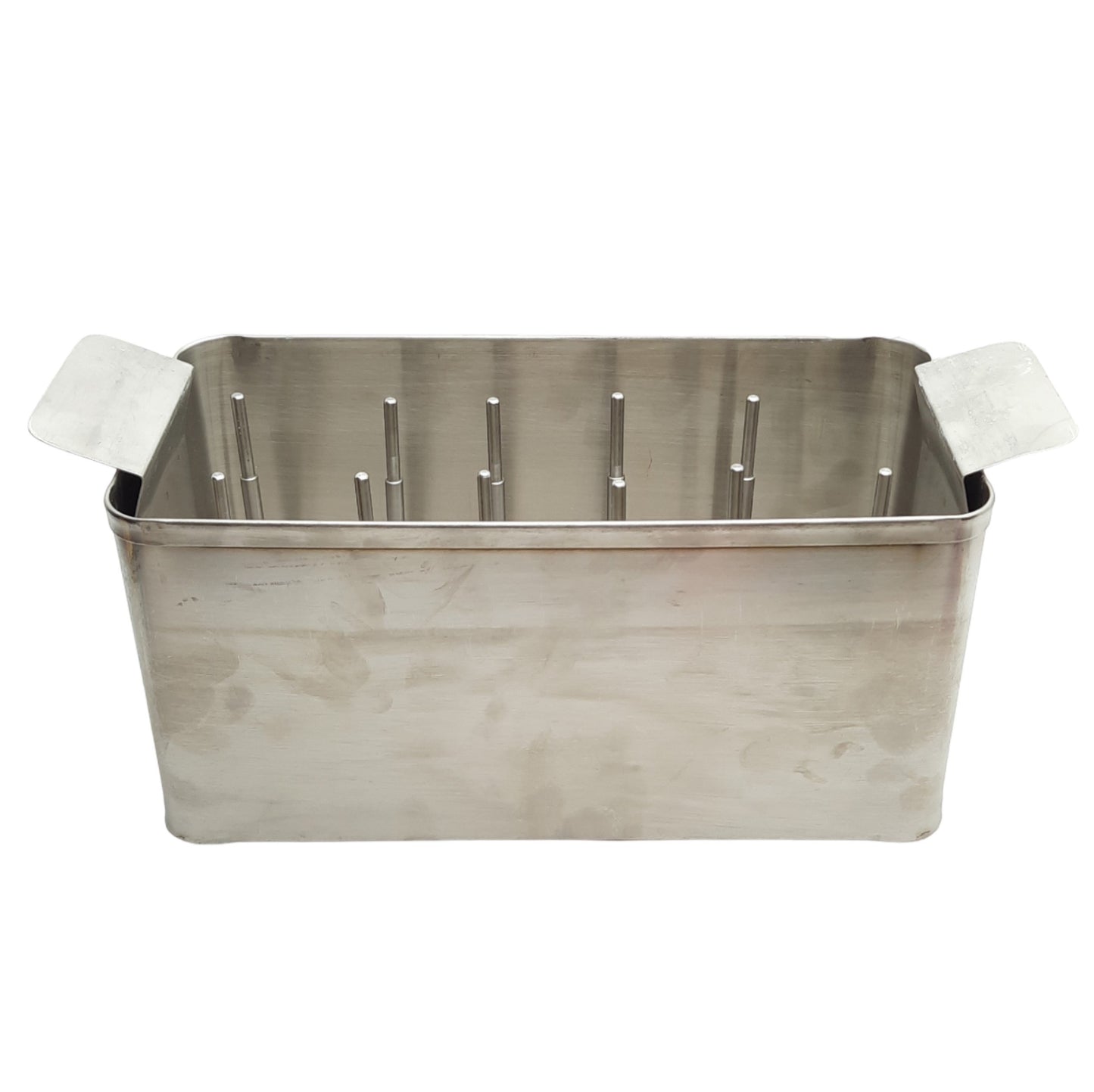 Used Stainless Steel Ultrasonic Basket With Tube Holders, Fits 1.5gal Branson