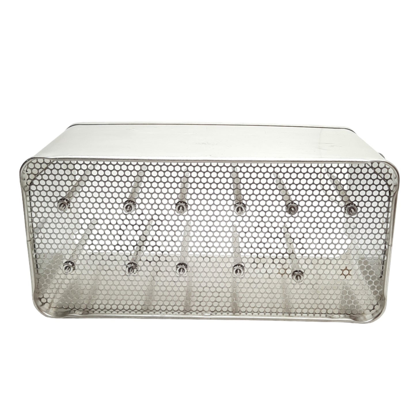 Used Stainless Steel Ultrasonic Basket With Tube Holders, Fits 1.5gal Branson