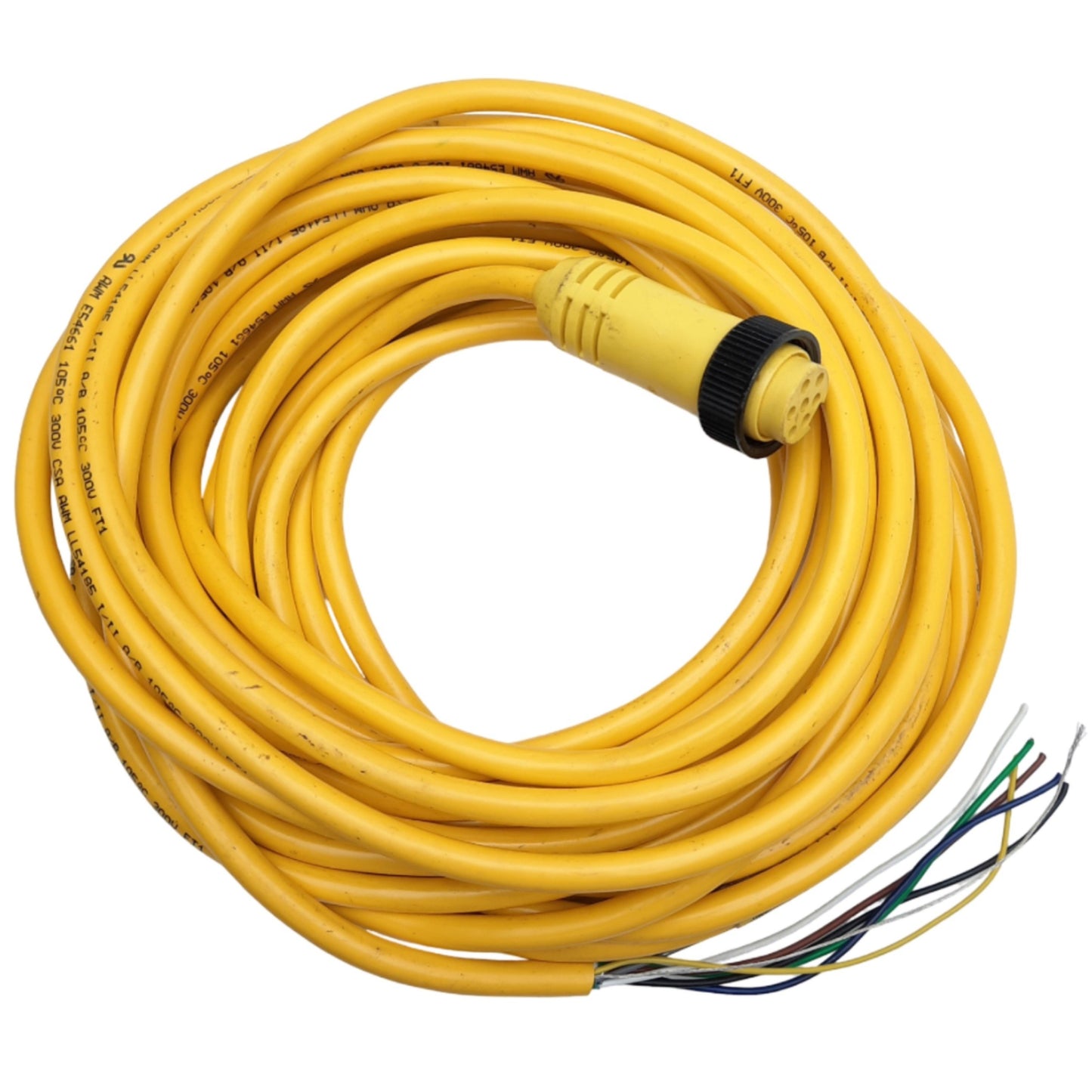 Used Brad Harrison 42895 MiniChange Cordset 7-Pin Female to Flying Leads 300V 4A, 40'