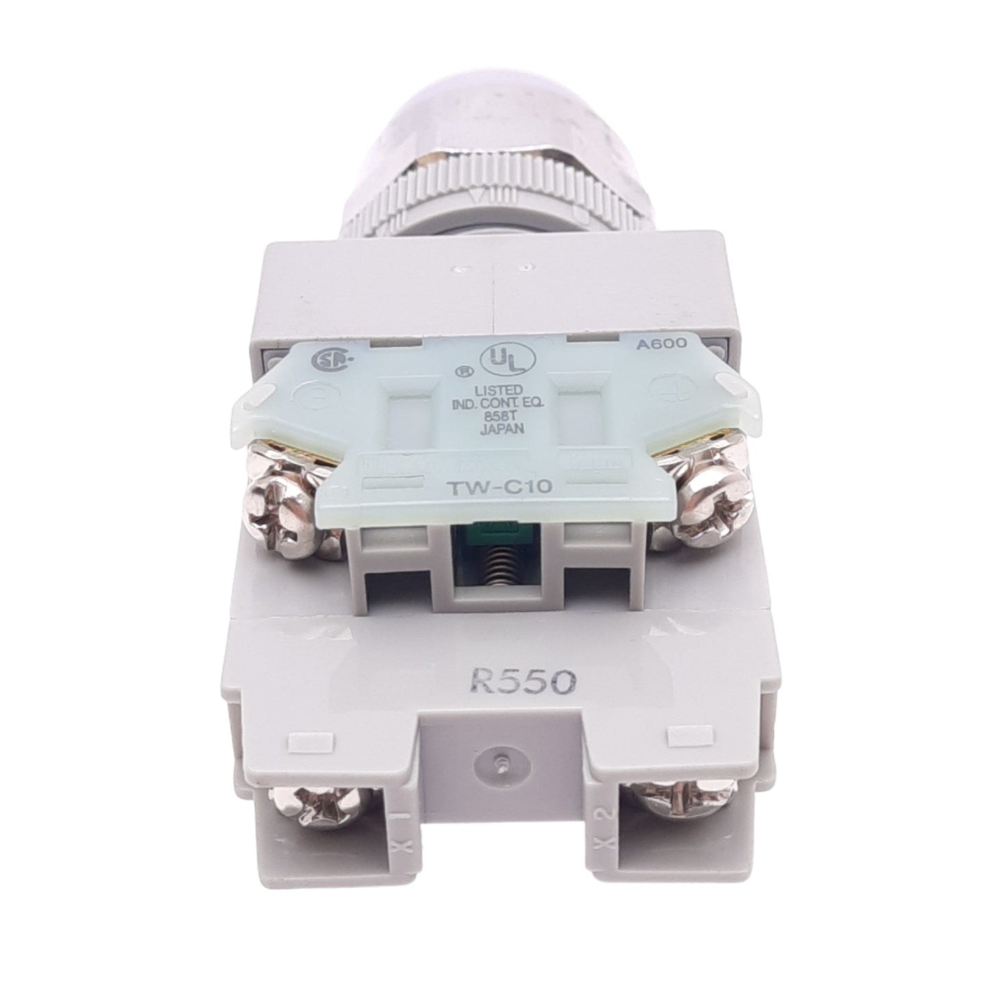 New IDEC HW4L-A2F20QD-W-24V White Maintained Pushbutton, 2-Position, 22mm, 24V LED