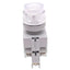 New IDEC HW4L-A2F20QD-W-24V White Maintained Pushbutton, 2-Position, 22mm, 24V LED