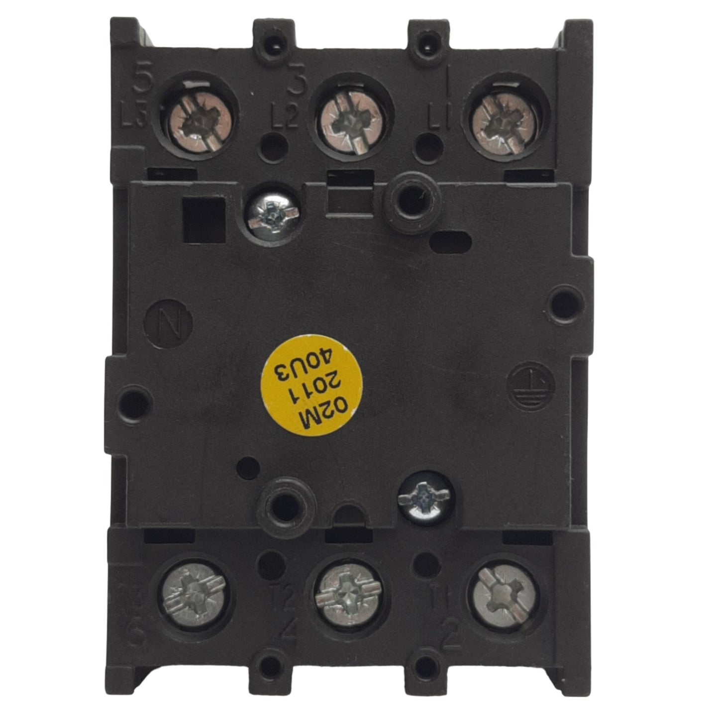 Used Moeller P1-32 °90 Rotary Disconnect Switch, 3-Pole, 30A, 600VAC, 1 NO