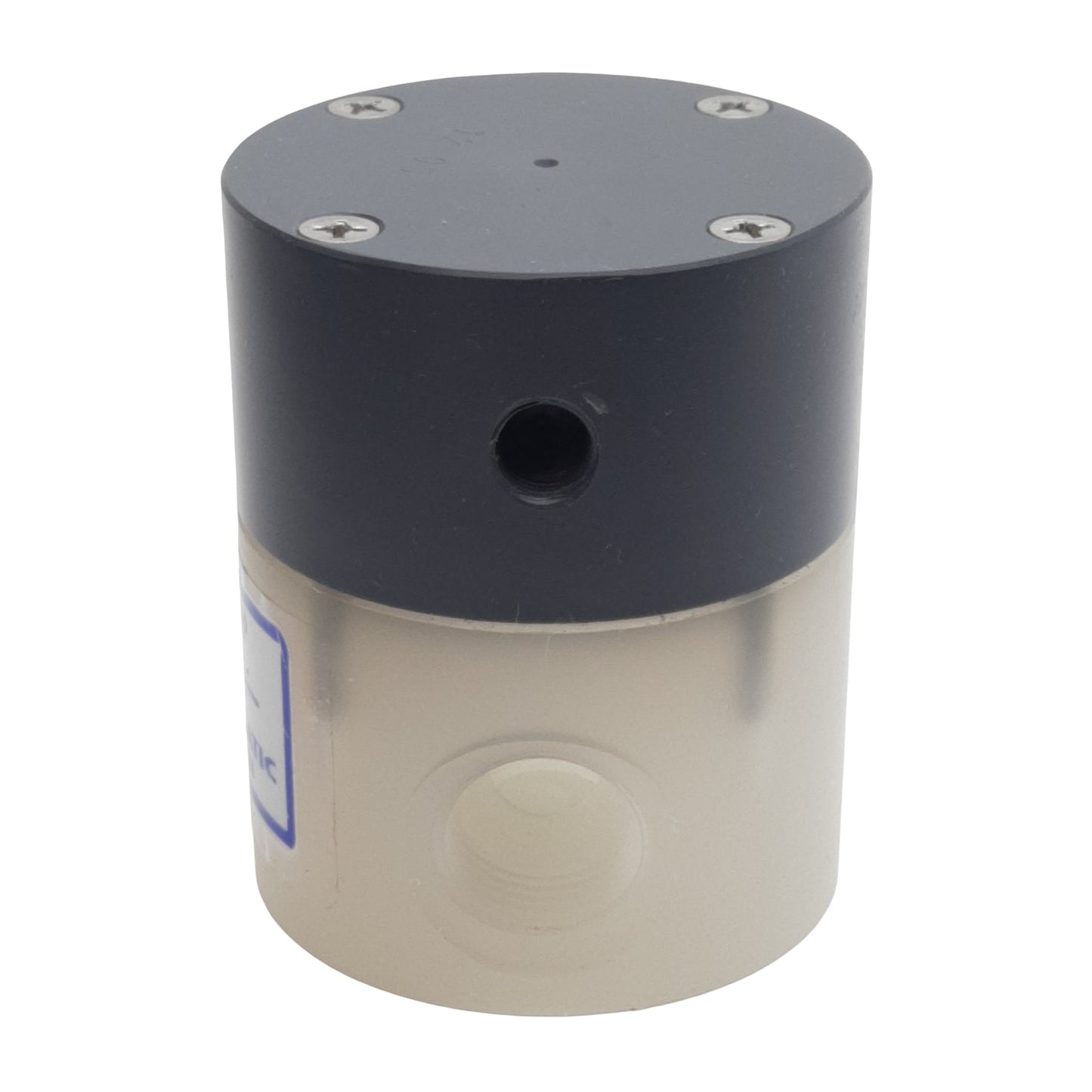 Used Plast-O-Matic BSD050T-NC-PP Pneumatic Valve, 3-Way NC, 1/2in NPT, 0-100psi, PTFE