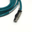Used Allen-Bradley 1585D-M4HBJM-2M5 Ethernet Cable Patchcord, M12 4-Pin RJ45, 2.5m