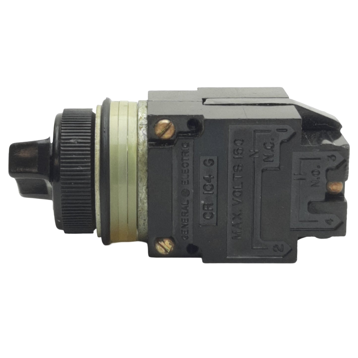 Used General Electric CR104PSG21B92 Selector Switch ø30mm, 2-Position, 2NO+2NC, 150V