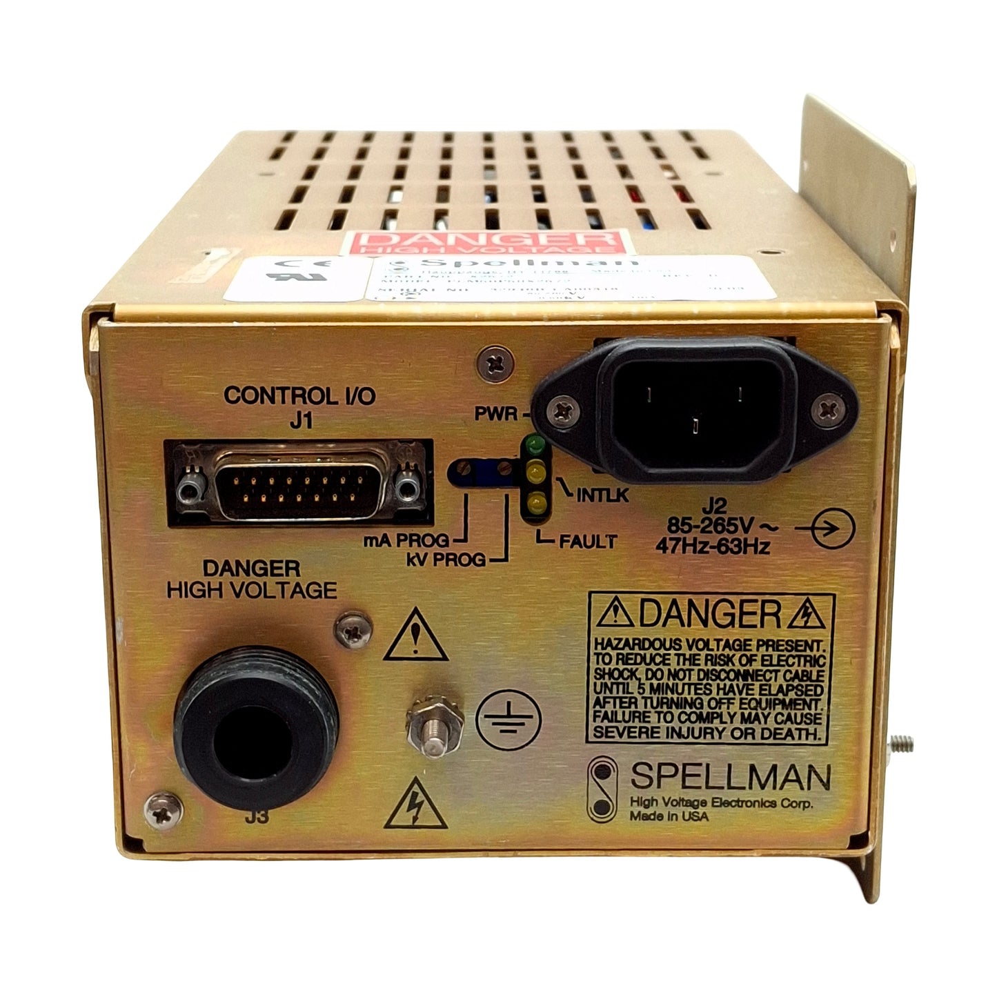 Used Spellman PCM50P50X2572 X-Ray Power Supply, 85-265VAC IN, 0-50kVDC 1mA OUT