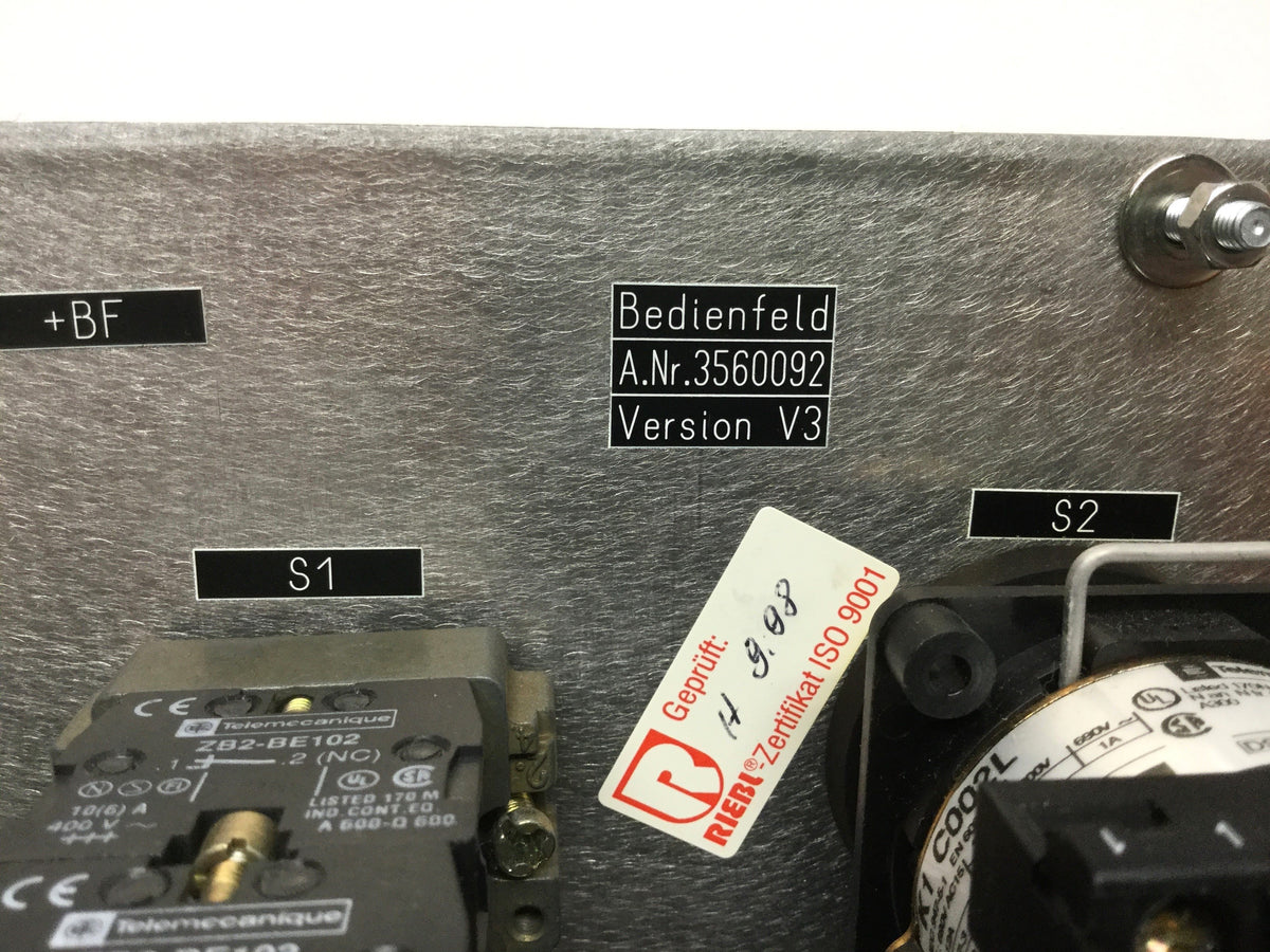 Used Rofin-Sinar 3560092 Laser Operator Control Panel from Power Line RSM-100Q