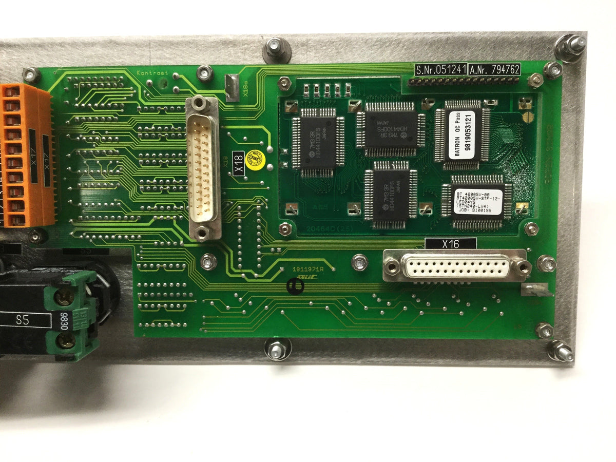 Used Rofin-Sinar 3560092 Laser Operator Control Panel from Power Line RSM-100Q