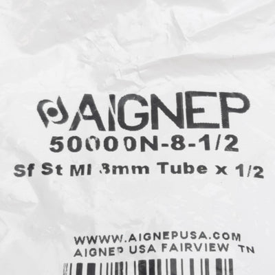 New Lot of 15 Aignep 50000N-8-1/2 Push-In Fitting, 1/2in Swift-Fit Male x ø8mm Tube