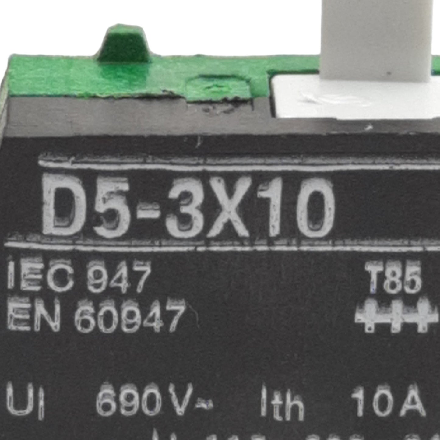 Used Sprecher & Schuh D5-3X10 Ser A Pushbutton Contact Block 22mm, 1NO, 690VAC 10A
