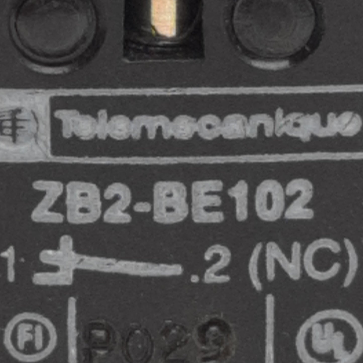 Used Lot of 8 Telemecanique ZB2-BE102 Contact Block 22mm, 1NC, 600V, 10A, Screw Clamp