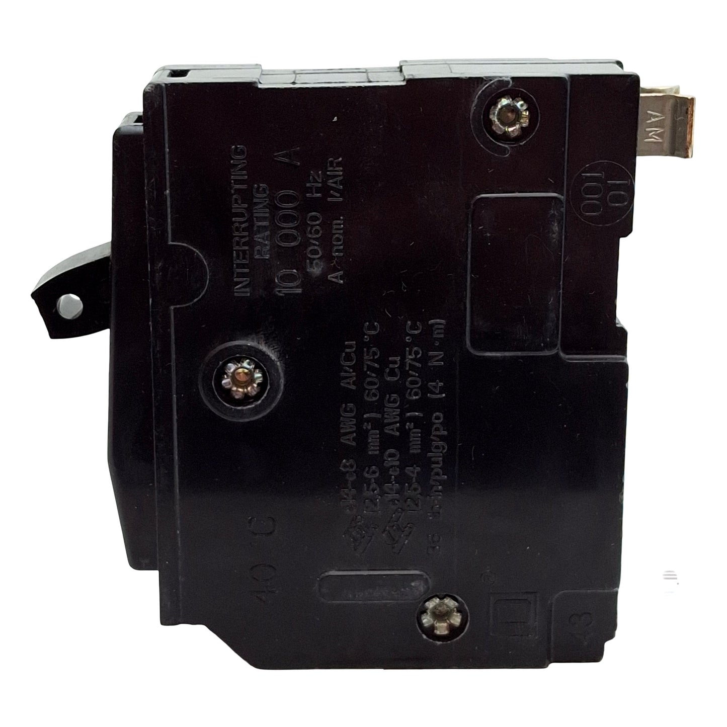 Used Lot of 6 Square D QO115 Mini Circuit Breaker, 1-Pole, 15A, 120/240VAC, Plug-In