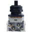Used Allen Bradley 800H-JR4 Selector Switch, 3-Position Knob, 30mm, Spring Return
